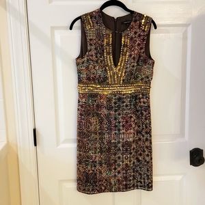 Nanette Lepore embellished silk dress, NWOT